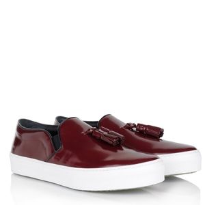 Celine Leather Slip-On Sneakers